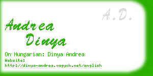 andrea dinya business card